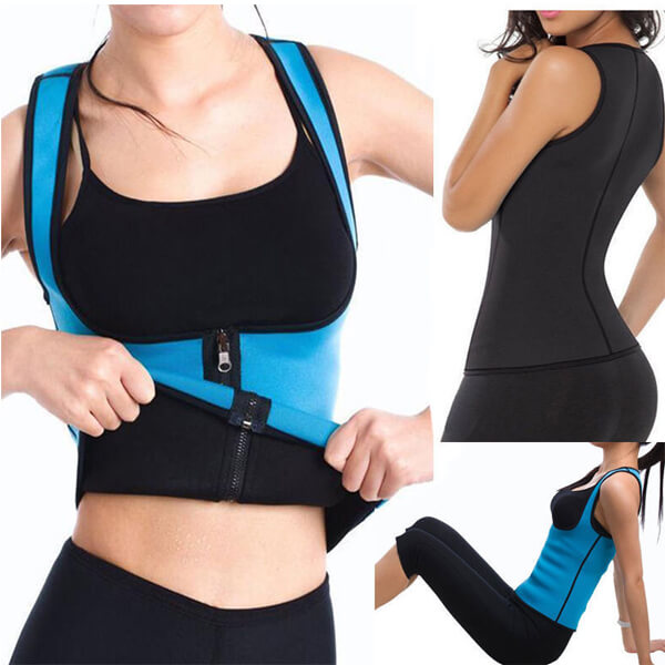 Waist-Training-Vest with zipper