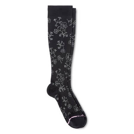 womens-compression-flower-knee-high-socks